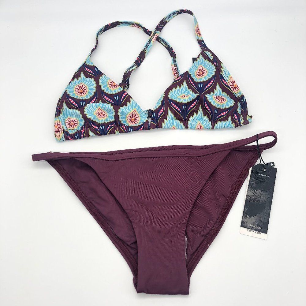 New Tavik Purple & Blue Bikini - Size XS